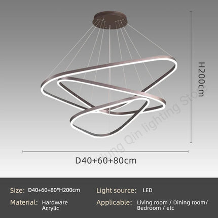 Suspension design moderne pour éclairage intérieur élégant — LZ4XJ9