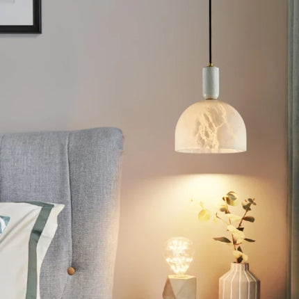 Suspension minimaliste en marbre et cuivre pour intérieur moderne — LZ4X9T2