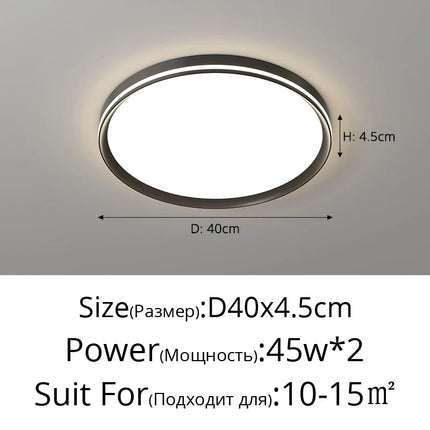 Plafonnier moderne en aluminium avec protection oculaire — LZ4X9J