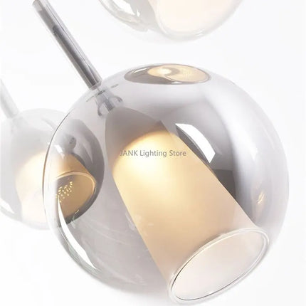 Lustre italien de luxe en bulles de verre pour restaurant — LZ4X9TQ