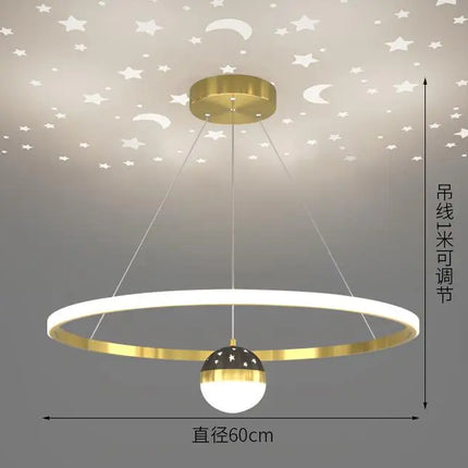 Suspension ronde LED pour décoration moderne — LZ4X9P2