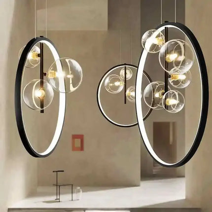 Suspension moderne en verre à bulles pour décoration intérieure et restaurant — LZ4X9T2