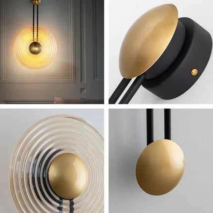 Applique murale LED nordique à ondulations au design moderne et épuré — LZ4X9T2