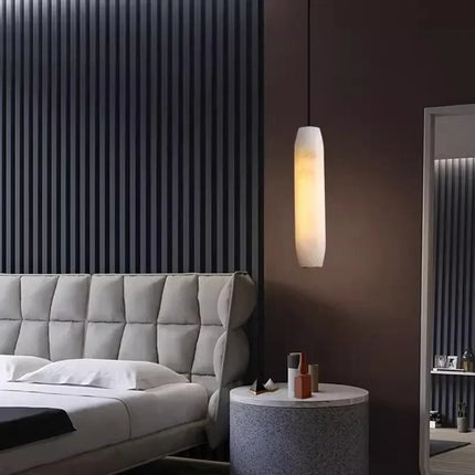 Lustre suspension en marbre naturel style nordique — LZ4P9XQ