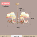 6 lumières rose B / 3 Température de couleur