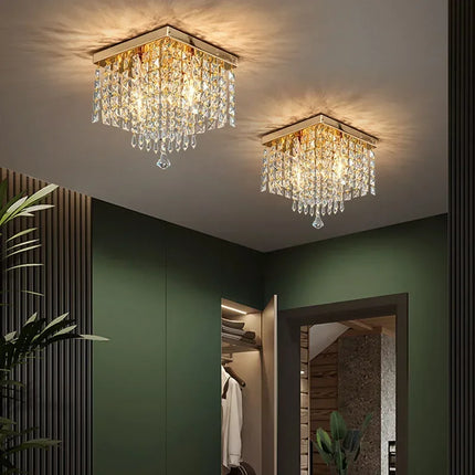 Plafonnier LED en bois style bohème à fixation en surface — LZ4X9T1
