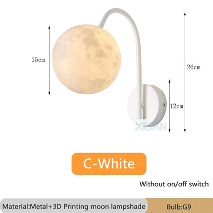 Applique murale nordique en bois avec cordon et interrupteur en coton — LZ4X9V