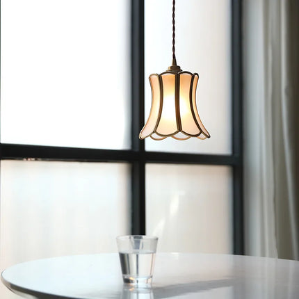 Suspension LED nordique en verre et cuivre moderne — LZ4X9T2