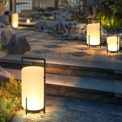 Lampadaire solaire en acrylique pour intérieur et extérieur moderne — LZ4X9P