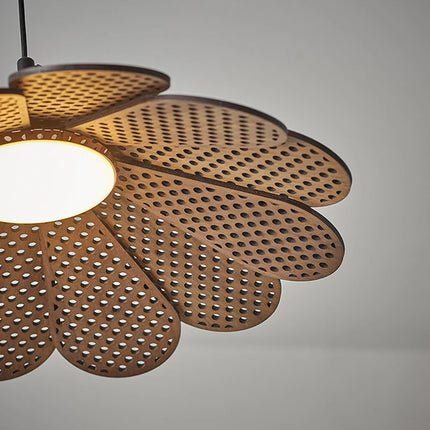 Suspension en bois design coréen forme pétale pour intérieur — LZ4X9M