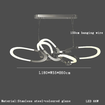 Lustre en acier inoxydable galvanisé au design irrégulier — LZ4X9Q