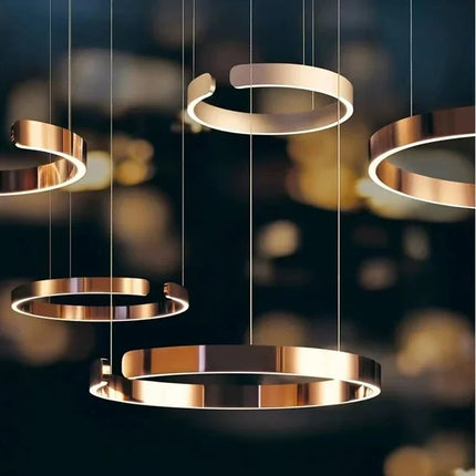 Lustre anneau design allemand à couleurs changeantes — LZ4P9XJ