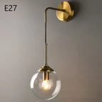 B clair / Boule de verre 15cm / Sans ampoule
