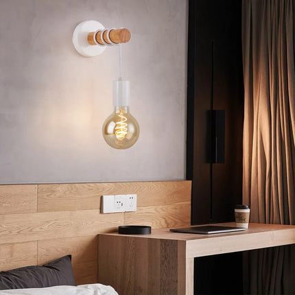 Applique murale en bois pour éclairage intérieur et extérieur moderne — LZ4XJ9