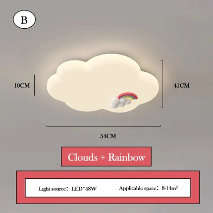 Plafonnier créatif en forme de nuage pour chambre d'enfant chaleureuse — LZ7QX2