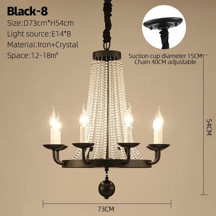 Lustre suspension en cristal lumineux pour décoration intérieure — LZ4X9M