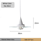 Blanc 30cm / Pas d'ampoule