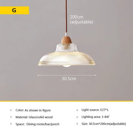 Suspension en verre au style japonais vintage pour intérieur — LZ4Q7M2