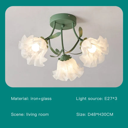 Lustre nordique floral pour décoration intérieure — LZ4X9P2