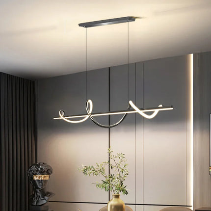 Suspension LED rotative avec télécommande pour décoration intérieure — LZ4X9P