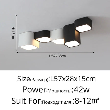 Lustre moderne à lumière géométrique simple — LZ4D7Q9