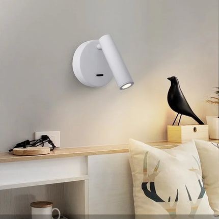 Applique murale LED moderne rotative et réglable pour lecture — LZ4X9P
