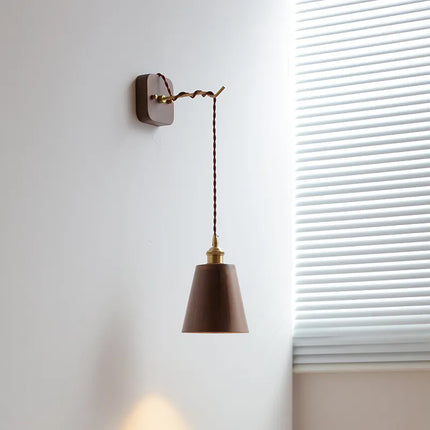 Applique murale moderne en noyer pour chambre et salon — LZ4T9XJ