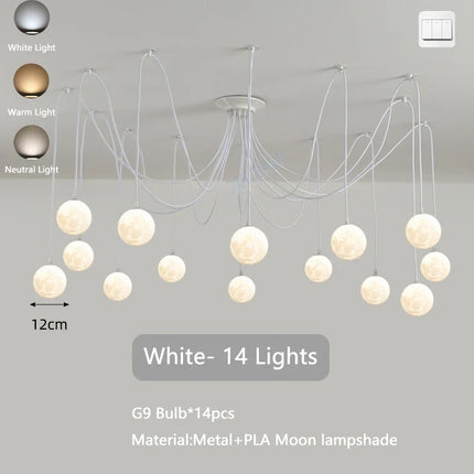 Lustre suspension multi-lumières style nordique pour commerces — LZ4T9XQ
