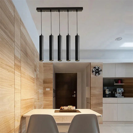 suspension moderne cylindrique pour décoration intérieure nordique