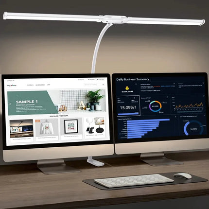 Lampe de bureau LED pliable à clip avec protection oculaire, 3 modes, 10 intensités — LZ4X9T1