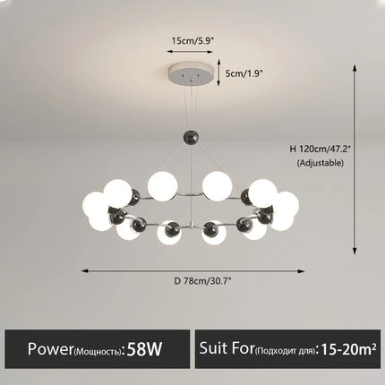Lustre suspension décoratif moderne pour intérieur — LZ4X7Q