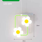 Rectangulaire Vert / Lumière chaude