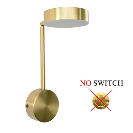 Applique murale LED moderne à éclairage rotatif pour intérieur décoratif — LZ4QJ7