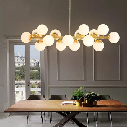Suspension romantique en verre à 25 têtes lumineuses — LZ4X9P2