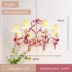 Tissu 8 lumières / Lumière chaude