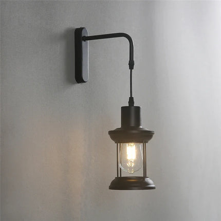 Applique murale LED rétro en fer style nordique pour bar et café — LZ4X9P2
