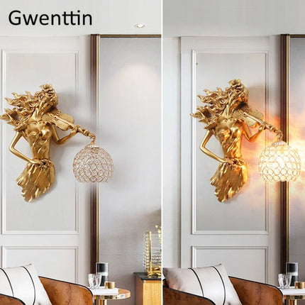 Applique murale décorative en résine pour musiciens et chanteurs — LZ4X9T
