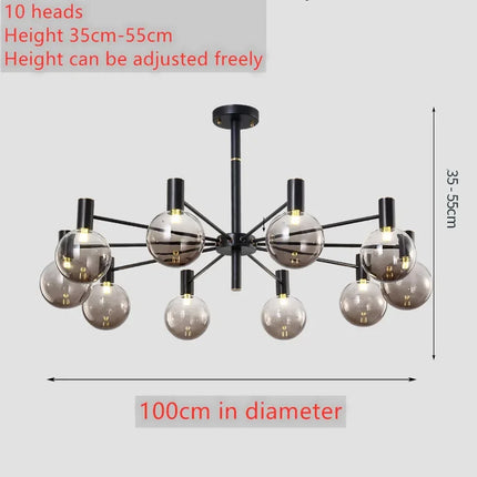 Suspension LED vintage moderne pour cuisine et salon — LZ4X9T2