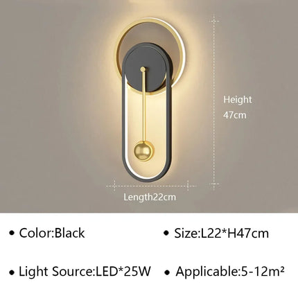 Applique murale LED moderne pour décoration intérieure élégante — LZ4X9Q2