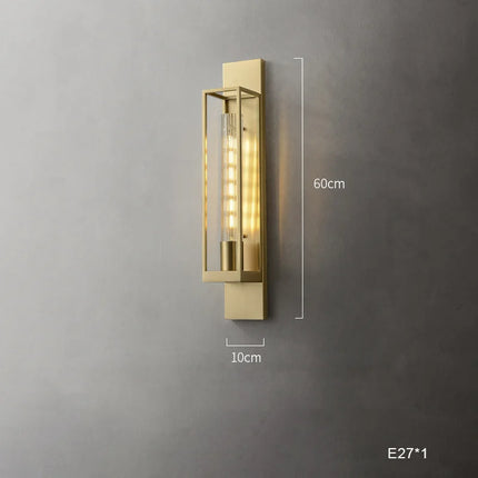 Applique murale LED moderne en laiton brossé minimaliste — LZ4X9P2