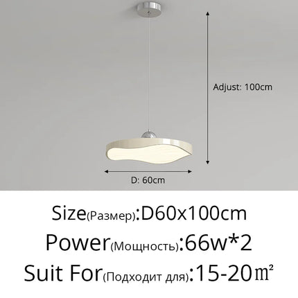 Lustre rond minimaliste avec protection des yeux — LZ4X9M2