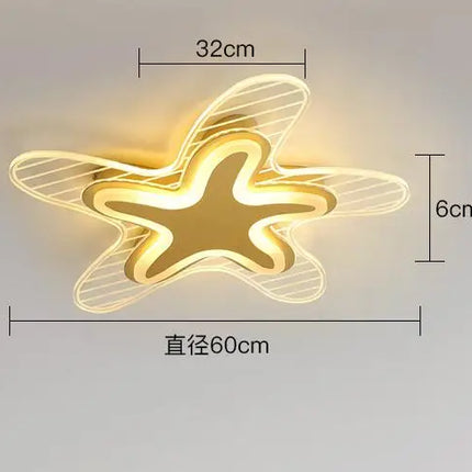 Plafonnier LED en forme d’étoile pour éclairage intérieur décoratif — LZ4X9T