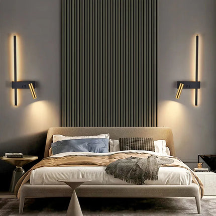 Applique murale design noir et blanc minimaliste luxe — LZ4X9T