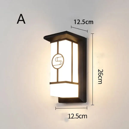Applique murale LED design européen pour jardin extérieur moderne — LZ4X9P2