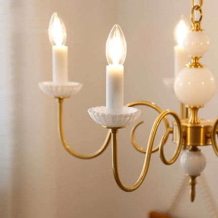 Lustre vintage en cuivre pour restaurant et salon — LZ4X9P