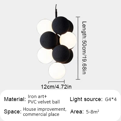 Lustre LED à bulles design Abstracta — LZ4X9T1
