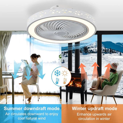 Plafonnier LED dimmable 6 niveaux avec télécommande moderne — LZ4X9P