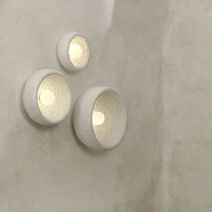 Applique murale LED vintage en résine et verre Wabi Sabi — LZ4X9T2