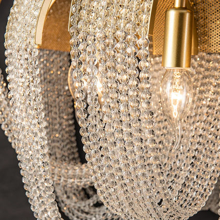 Lustre de luxe en cristal avec pampilles pour hôtel — LZ4X9T2