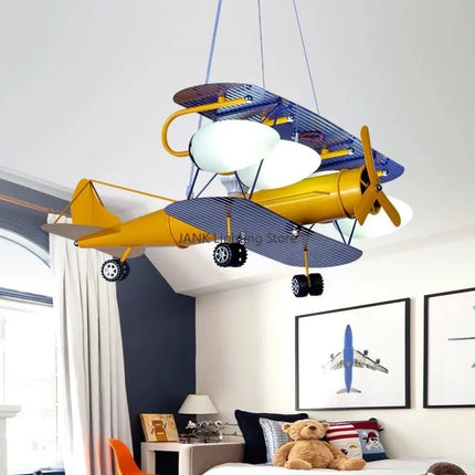 Lustre LED avion pour enfants avec protection des yeux — LZ4X9T2